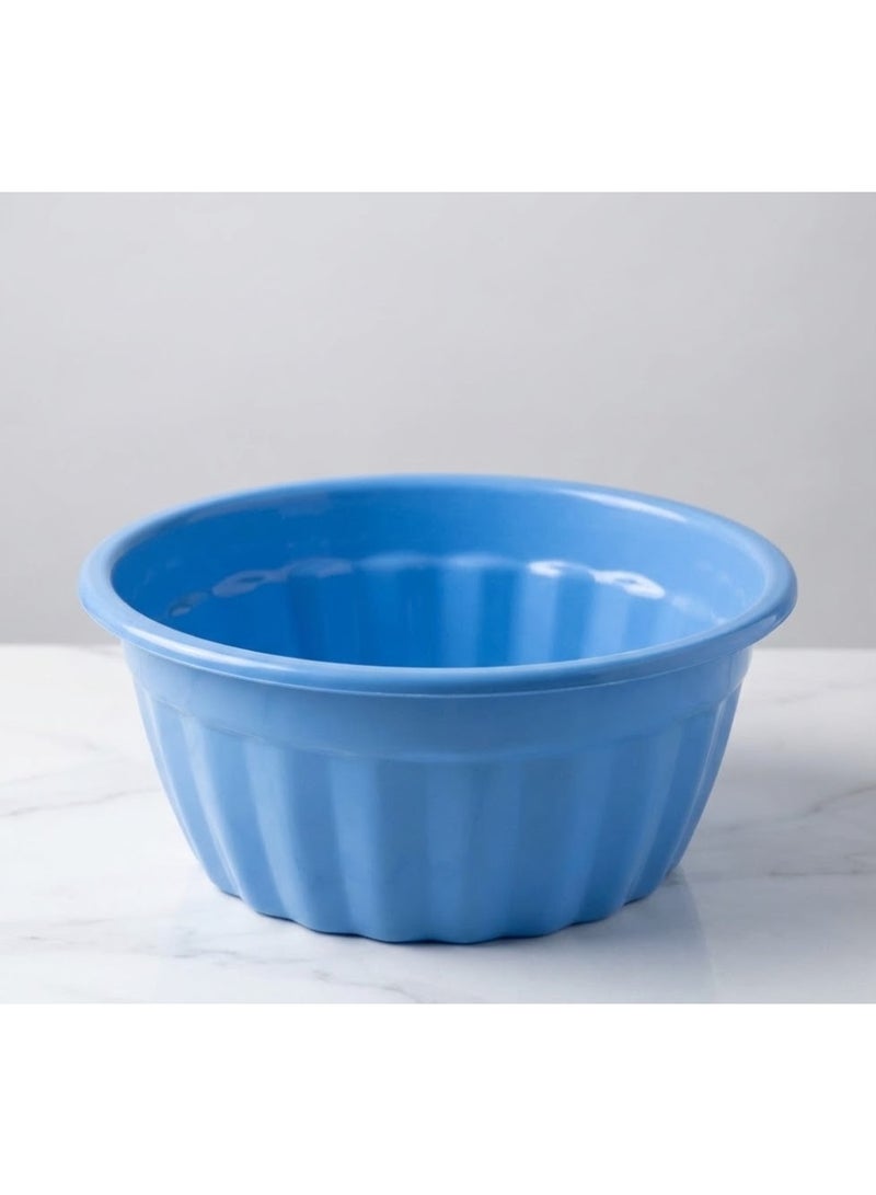Multi-Purpose Deep Round Plastic Bowl & Kids Organizer - Durable Ribbed Basin for Toys Storage, Snacks, and Fruit Serving - Fun Cartoon Designs - Image 3